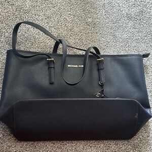 Michael Kors Navy Blue Tote Bag